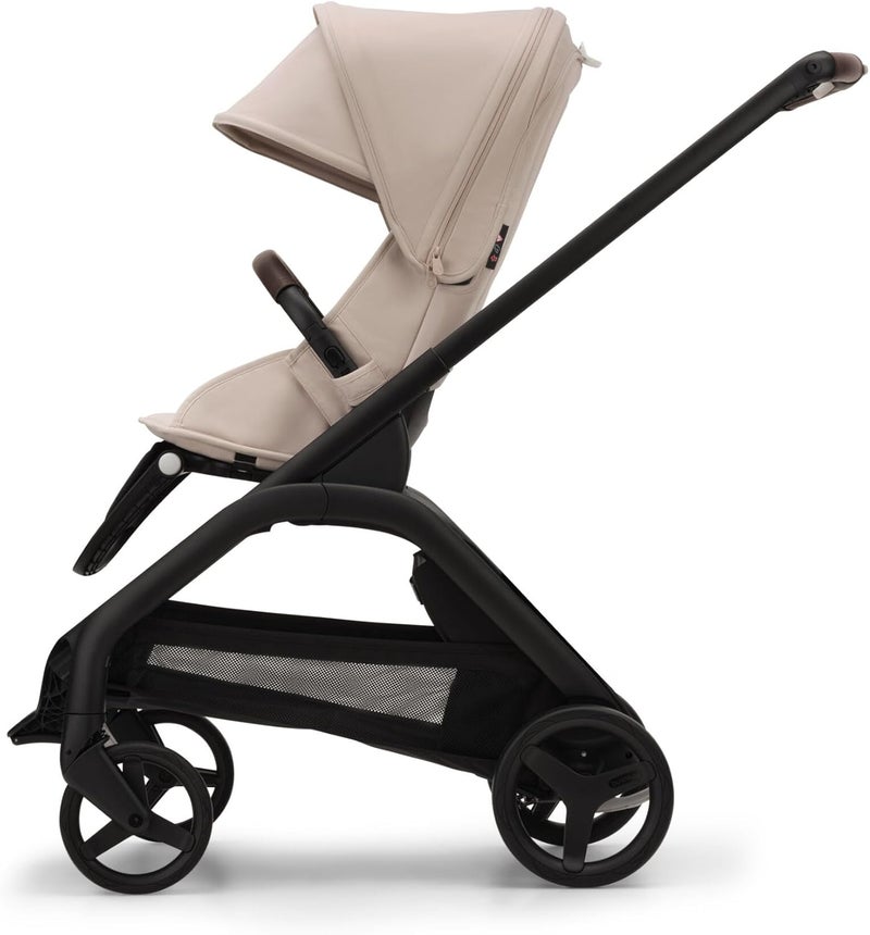 Bugaboo عربة أطفال بوجابو دراجونفلاي الكاملة باللون الأسود ME والبيج الصحراوي - Image 4